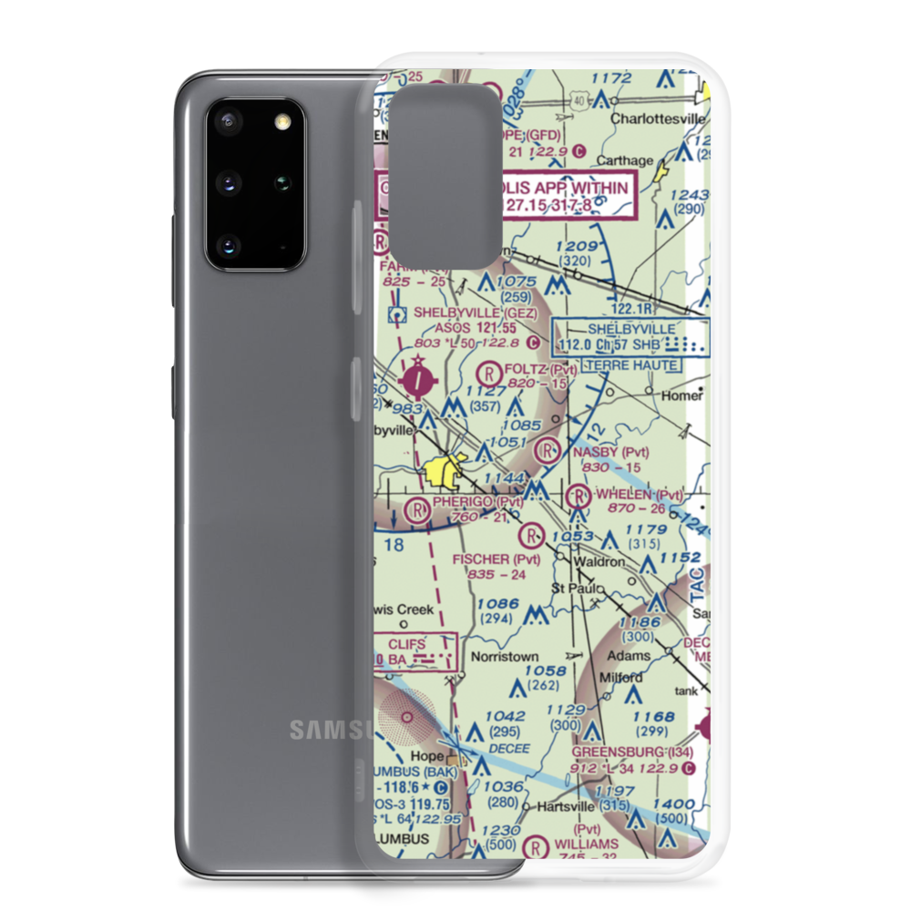 Nasby Airport (70II) VFR Sectional Samsung Case Samsung Galaxy S20 Plus model shown