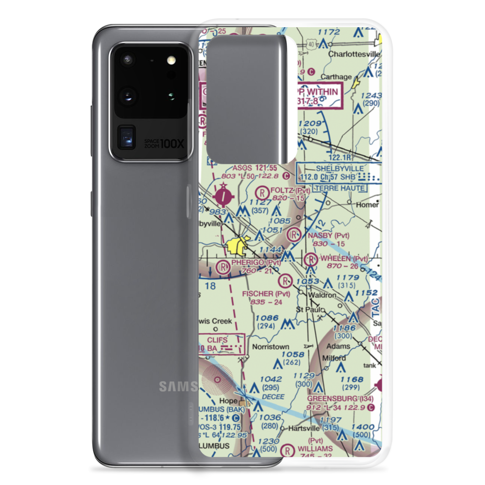 Nasby Airport (70II) VFR Sectional Samsung Case Samsung Galaxy S20 Ultra model shown
