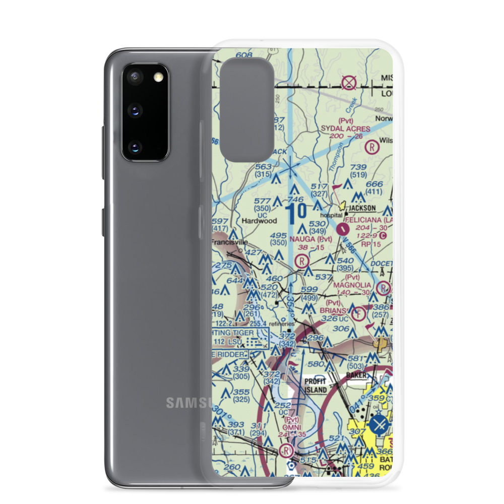 Nauga Field (LS35) VFR Sectional Samsung Case Samsung Galaxy S20 model shown