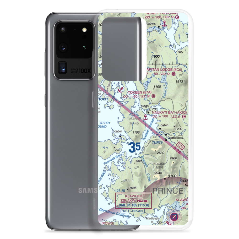 Naukati Bay Seaplane Base (AK62) VFR Sectional Samsung Case Samsung Galaxy S20 Ultra model shown