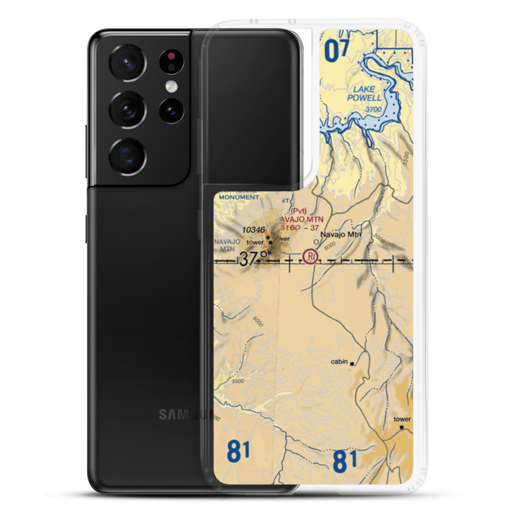 Navajo Mountain Airport (04UT) VFR Sectional Samsung Case Samsung Galaxy S21 Ultra model shown