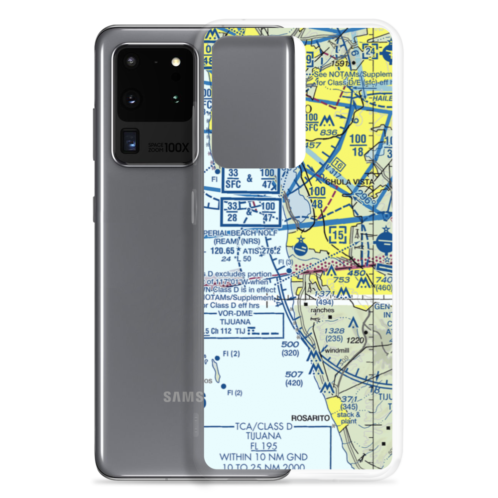 Naval Outlying Field Imperial Beach (Ream Field) (NRS) VFR Sectional Samsung Case Samsung Galaxy S20 Ultra model shown