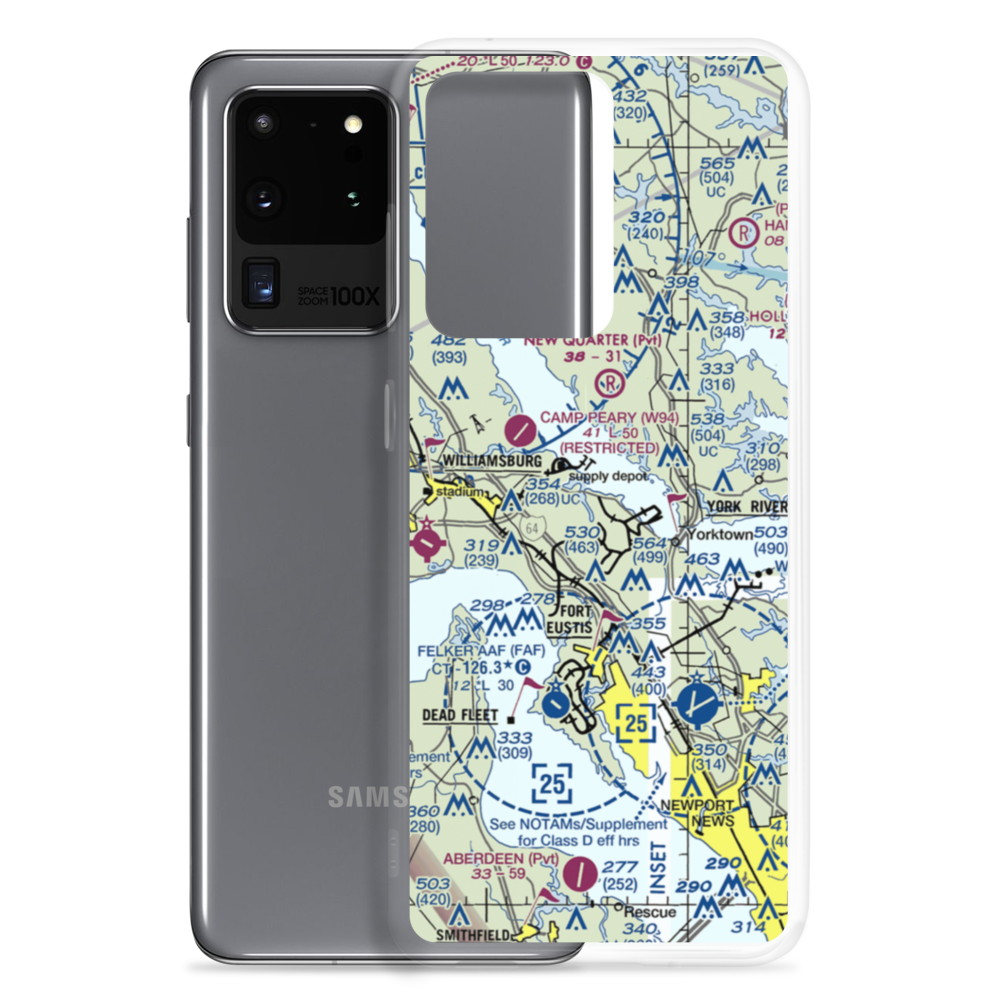 Naval Wepons Station Helipad (NCY) VFR Sectional Samsung Case Samsung Galaxy S20 Ultra model shown