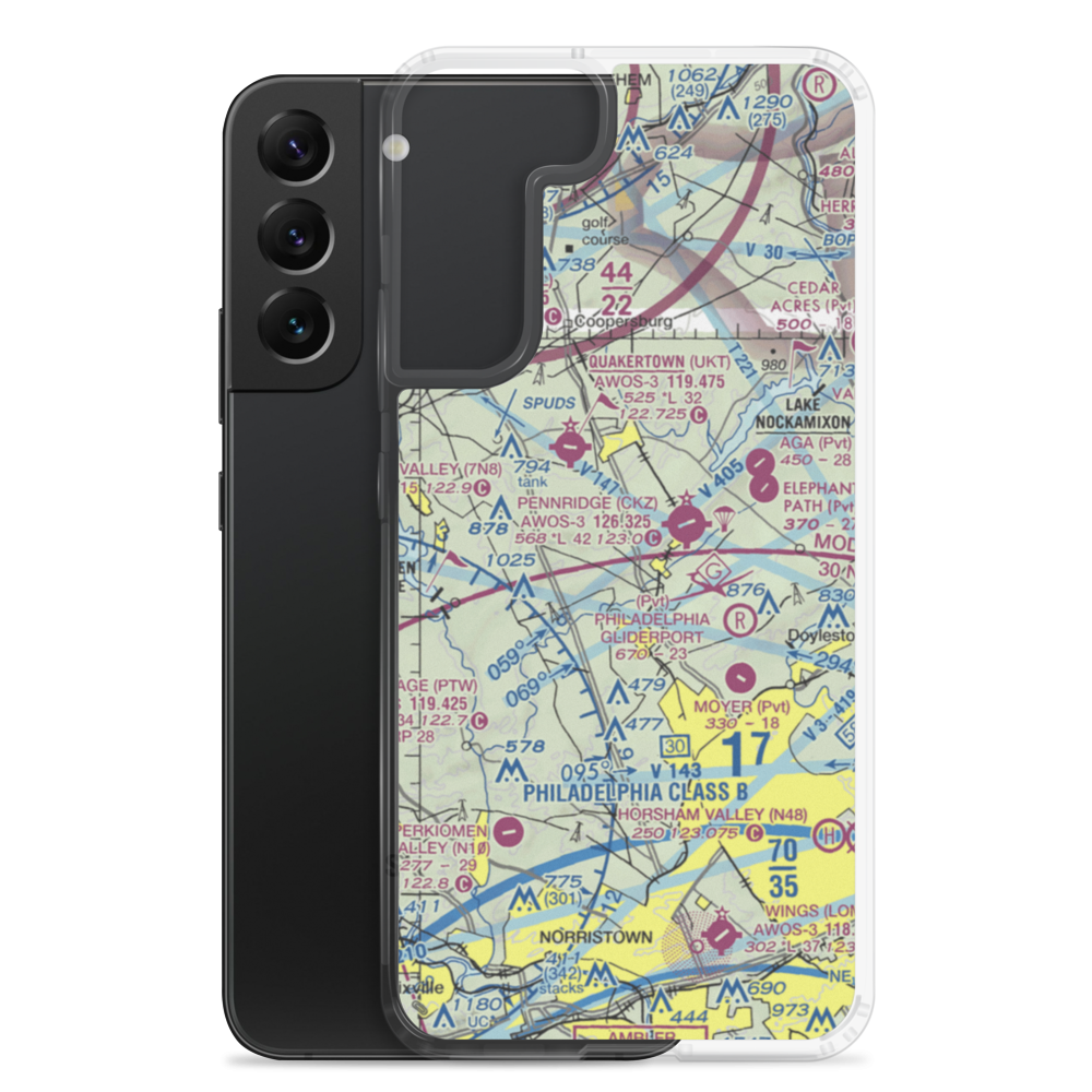 Navarro Airport (3PA1) VFR Sectional Samsung Case Samsung Galaxy S22 Plus model shown