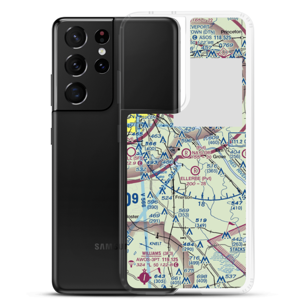 Naylor Airport (LA56) VFR Sectional Samsung Case Samsung Galaxy S21 Ultra model shown