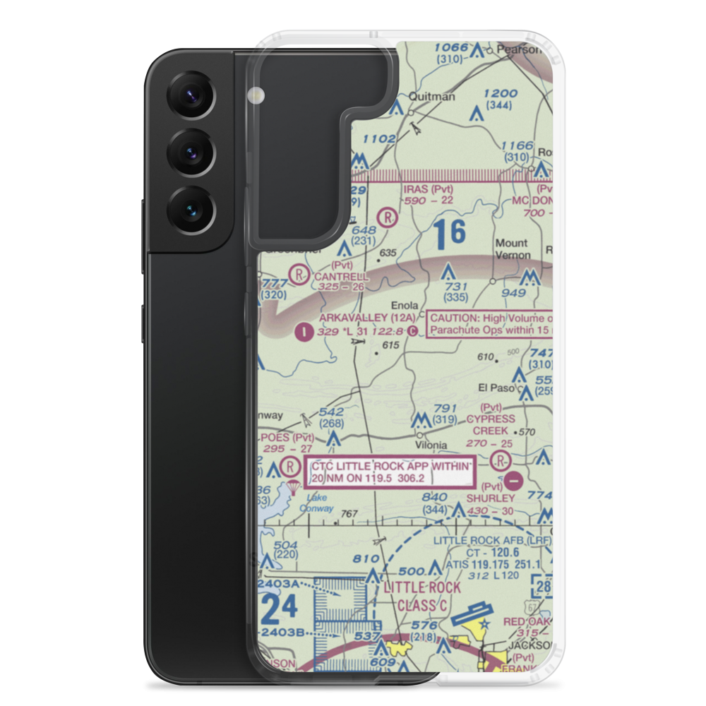 Naylor field (19AR) VFR Sectional Samsung Case Samsung Galaxy S22 Plus model shown