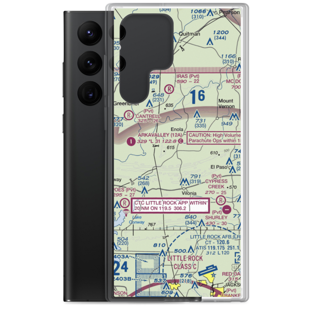 Naylor field (19AR) VFR Sectional Samsung Case Samsung Galaxy S22 Ultra model shown