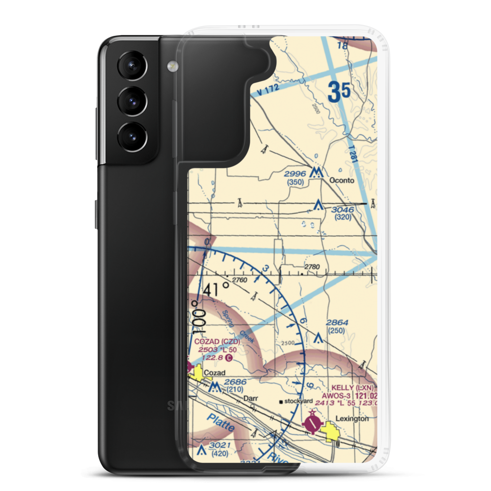 Neben Airport (71NE) VFR Sectional Samsung Case Samsung Galaxy S21 Plus model shown