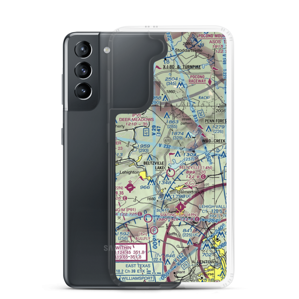 Neeb Airport (3PA2) VFR Sectional Samsung Case Samsung Galaxy S21 model shown
