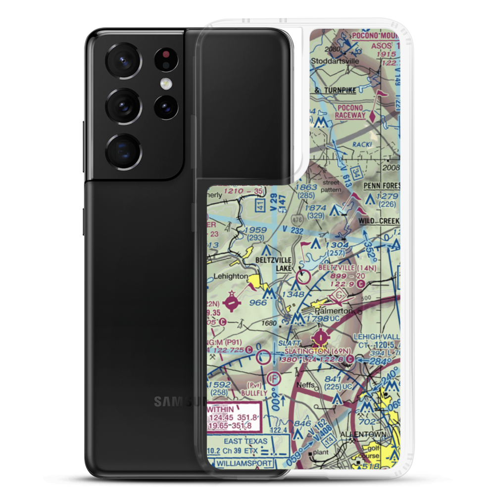 Neeb Airport (3PA2) VFR Sectional Samsung Case Samsung Galaxy S21 Ultra model shown
