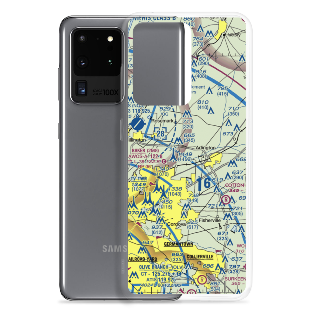 Needham's Airport (TN47) VFR Sectional Samsung Case Samsung Galaxy S20 Ultra model shown