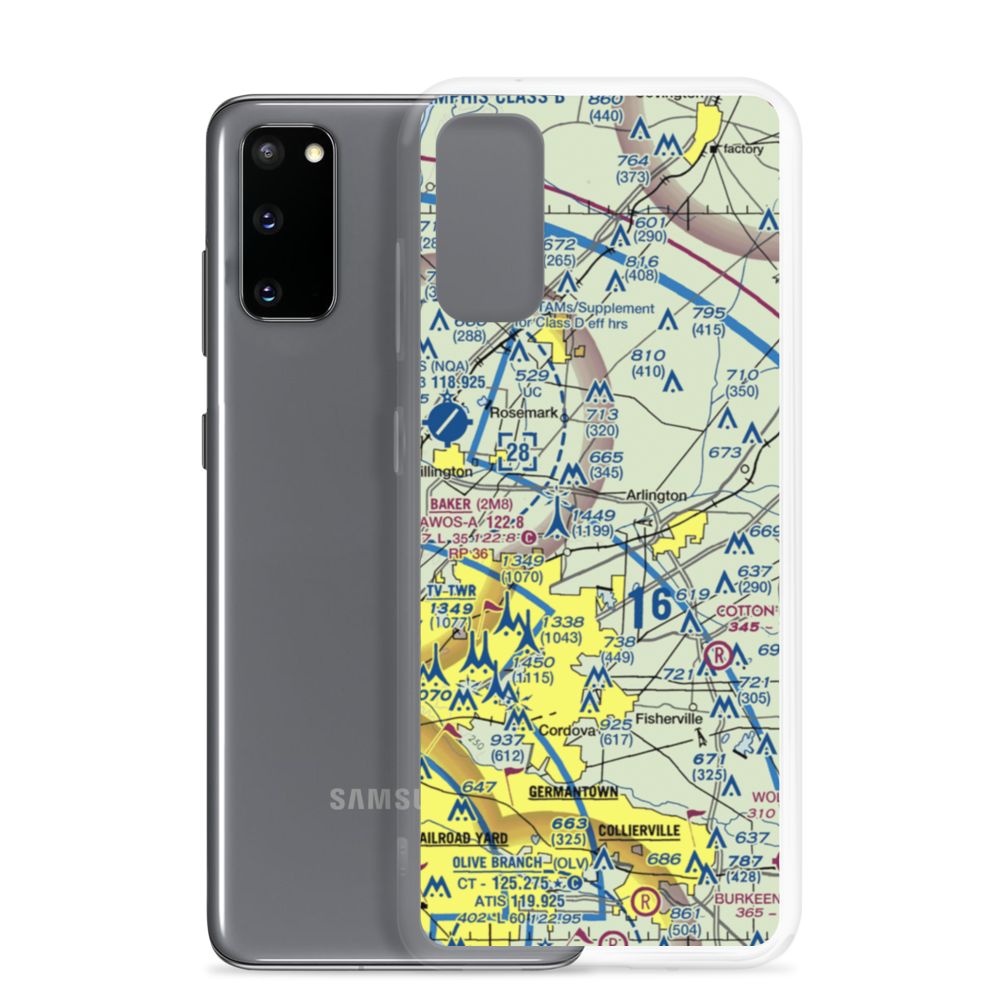 Needham's Airport (TN47) VFR Sectional Samsung Case Samsung Galaxy S20 model shown