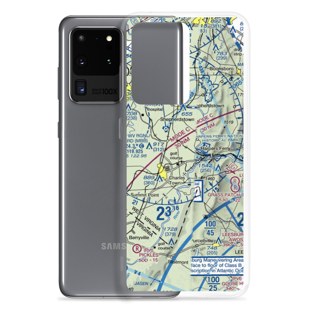 Needwood Farm Airport (WV21) VFR Sectional Samsung Case Samsung Galaxy S20 Ultra model shown