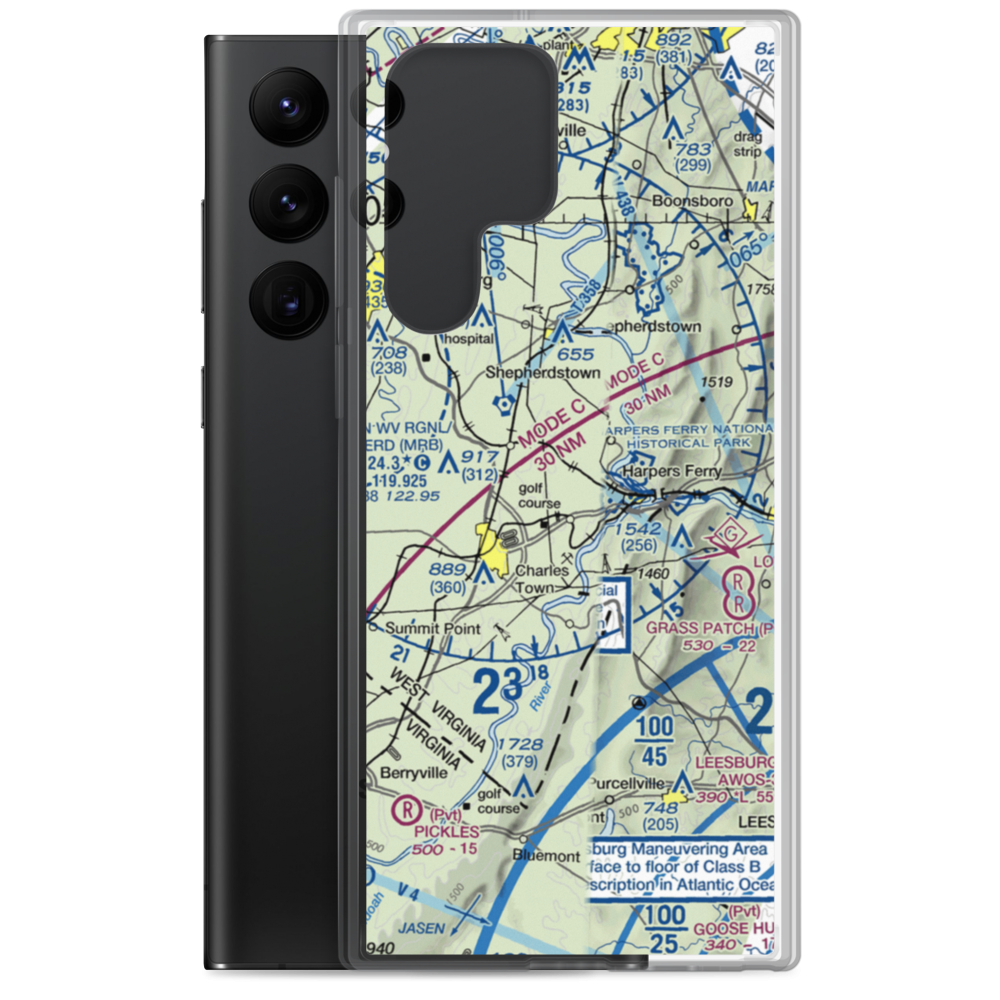 Needwood Farm Airport (WV21) VFR Sectional Samsung Case Samsung Galaxy S22 Ultra model shown