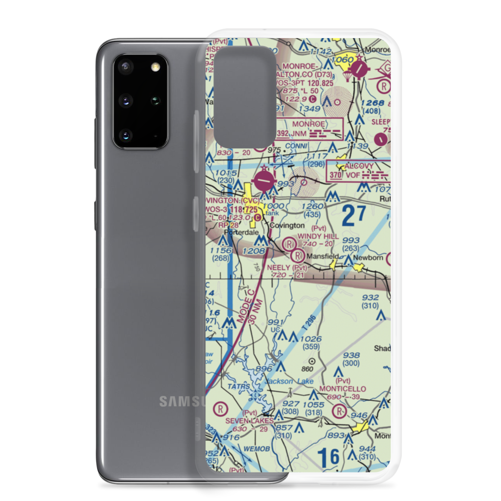 Neely Farms Airport (9GE7) VFR Sectional Samsung Case Samsung Galaxy S20 Plus model shown