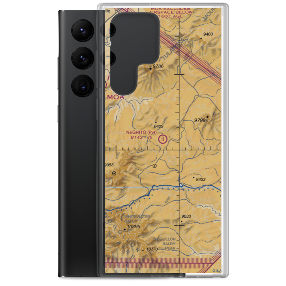 Negrito Airstrip (0NM7) VFR Sectional Samsung Case Samsung Galaxy S22 Ultra model shown