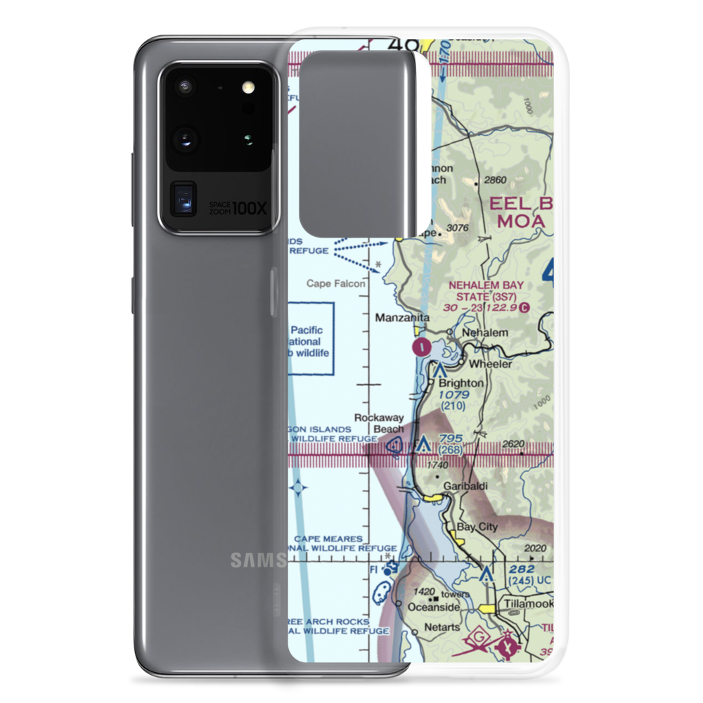 Nehalem Bay State Airport (3S7) VFR Sectional Samsung Case Samsung Galaxy S20 Ultra model shown
