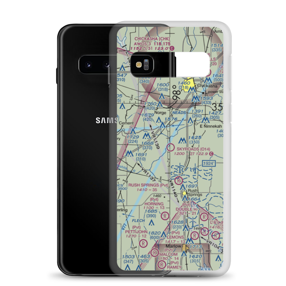 Neil's Sky Ranch Airport (O14) VFR Sectional Samsung Case Samsung Galaxy S10 model shown