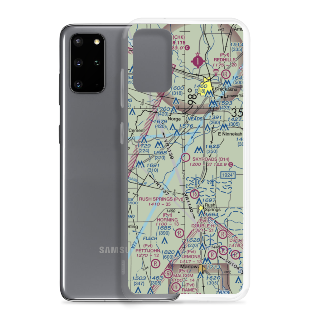 Neil's Sky Ranch Airport (O14) VFR Sectional Samsung Case Samsung Galaxy S20 Plus model shown
