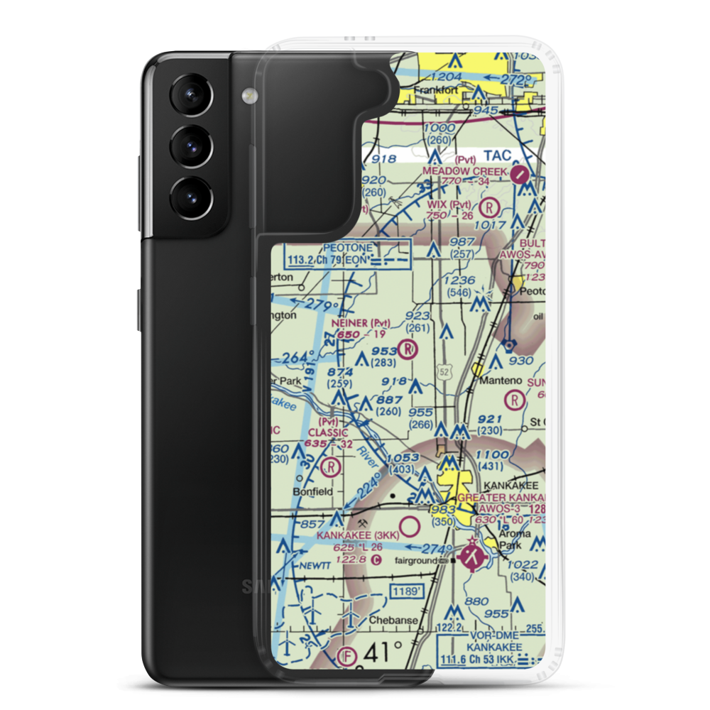 Neiner Airport (19LL) VFR Sectional Samsung Case Samsung Galaxy S21 Plus model shown