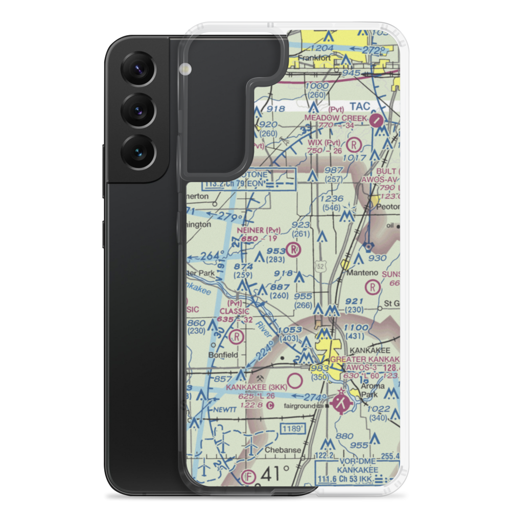 Neiner Airport (19LL) VFR Sectional Samsung Case Samsung Galaxy S22 Plus model shown