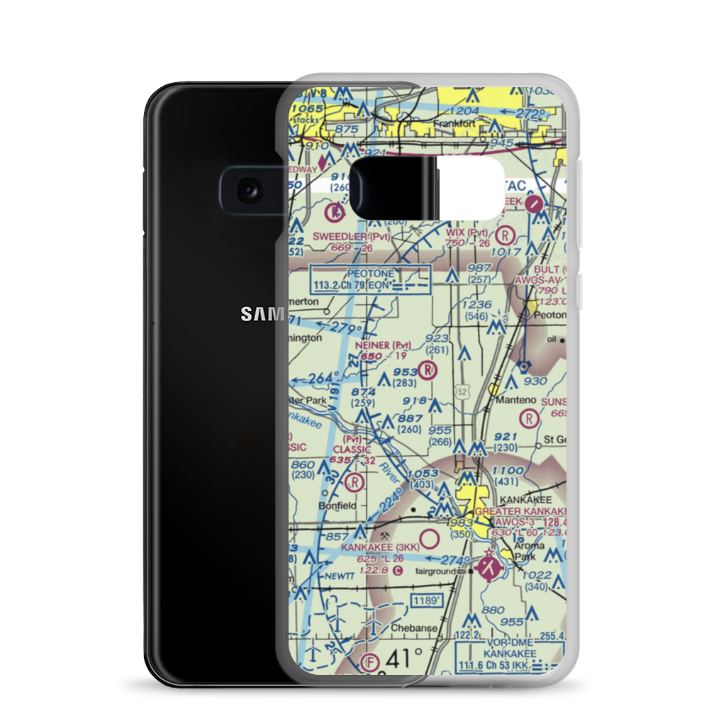 Neiner Airport (19LL) VFR Sectional Samsung Case Samsung Galaxy S10e model shown