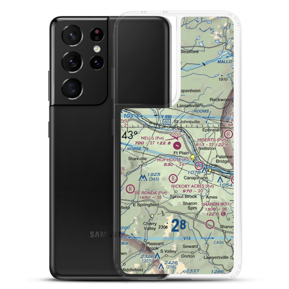 Nellis Field (NY20) VFR Sectional Samsung Case Samsung Galaxy S21 Ultra model shown