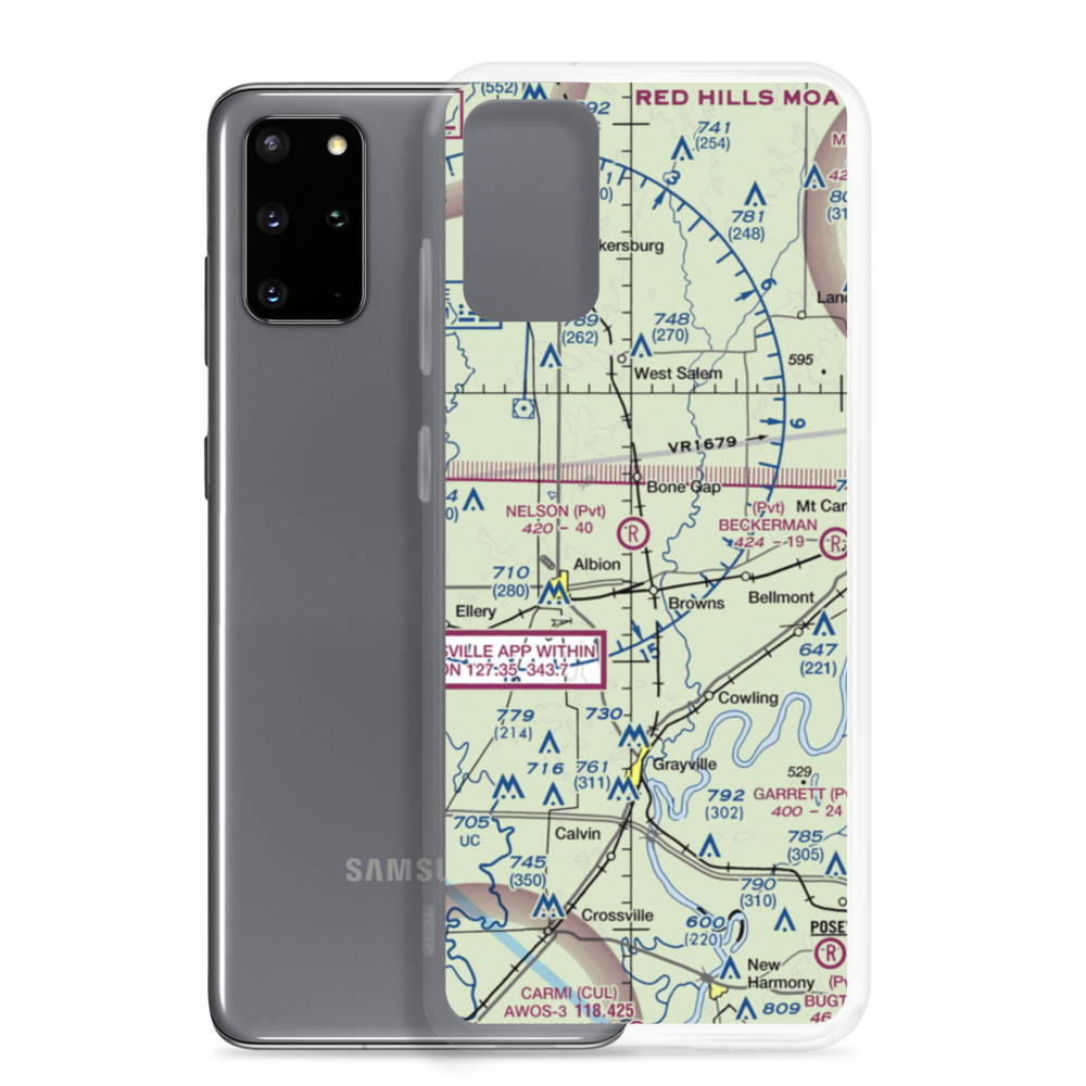 Nelson Private Airport (60IS) VFR Sectional Samsung Case Samsung Galaxy S20 Plus model shown