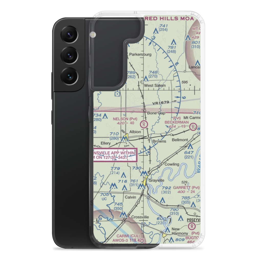 Nelson Private Airport (60IS) VFR Sectional Samsung Case Samsung Galaxy S22 Plus model shown