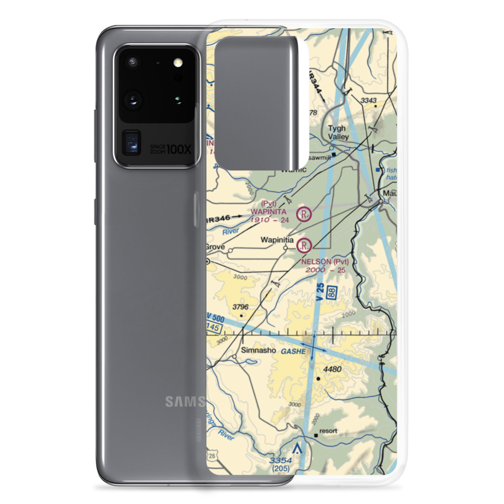 Nelson Ranch Airport (19OR) VFR Sectional Samsung Case Samsung Galaxy S20 Ultra model shown