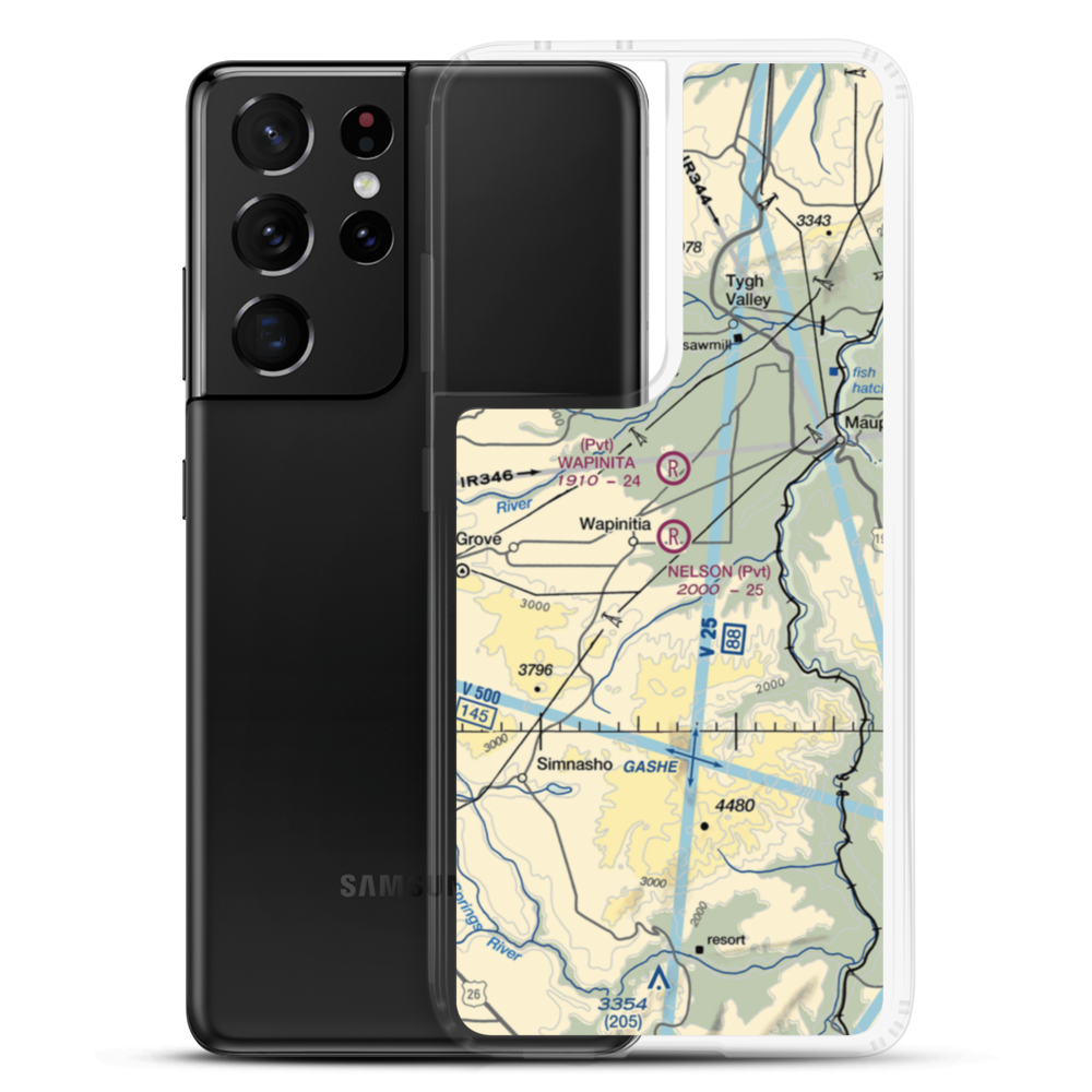 Nelson Ranch Airport (19OR) VFR Sectional Samsung Case Samsung Galaxy S21 Ultra model shown