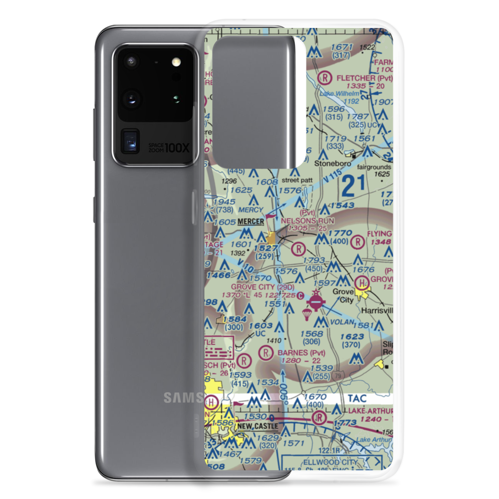 Nelson's Run Airport (39PN) VFR Sectional Samsung Case Samsung Galaxy S20 Ultra model shown