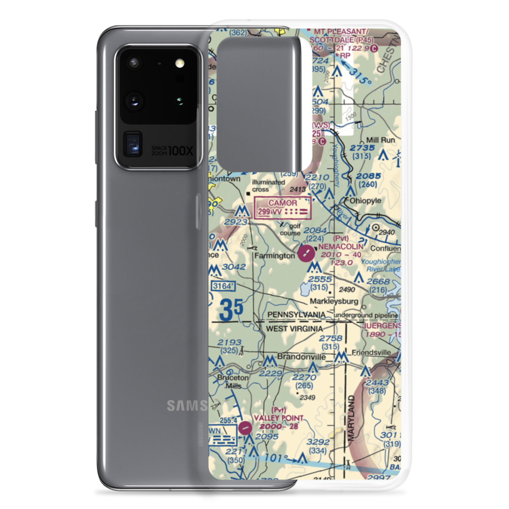 Nemacolin Airport (PA88) VFR Sectional Samsung Case Samsung Galaxy S20 Ultra model shown