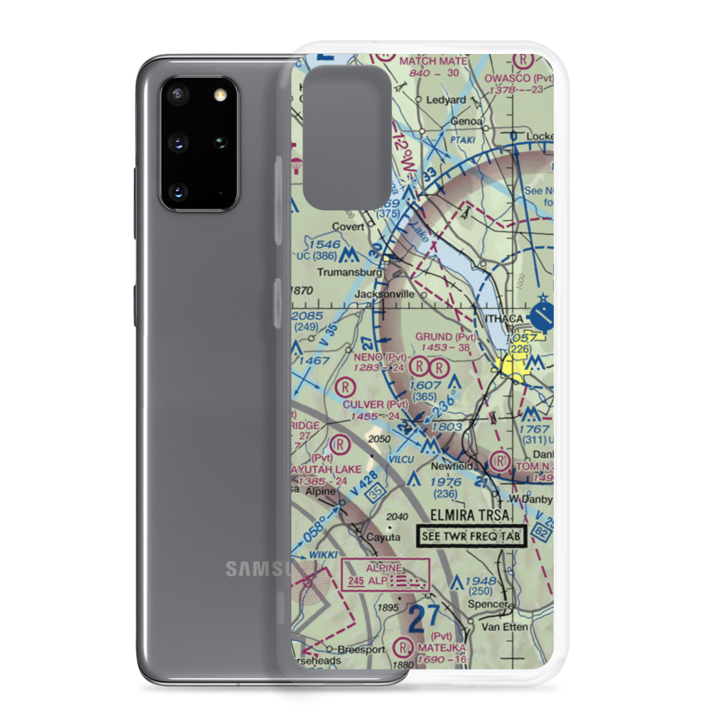 Neno Airport (NY18) VFR Sectional Samsung Case Samsung Galaxy S20 Plus model shown