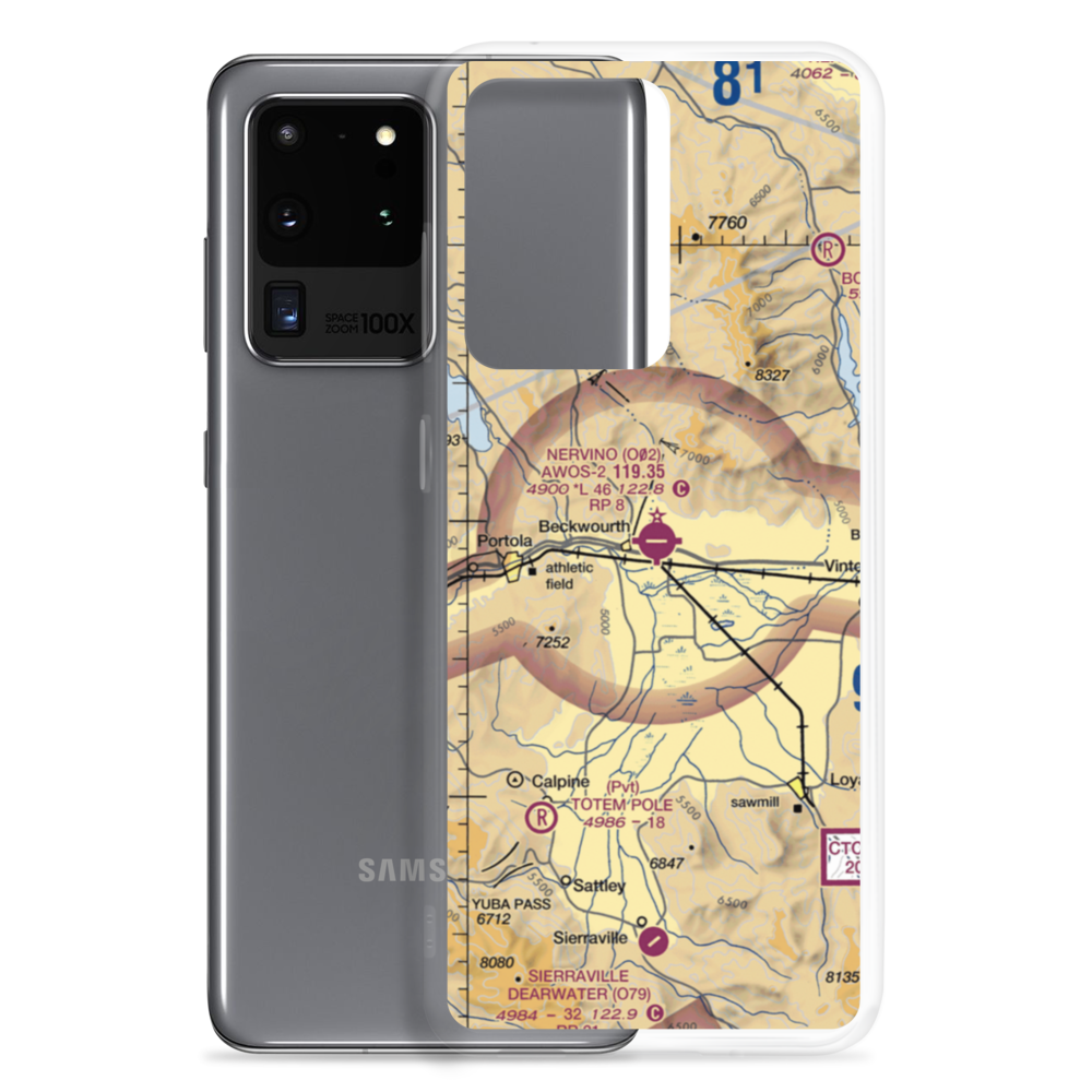 Nervino Airport (O02) VFR Sectional Samsung Case Samsung Galaxy S20 Ultra model shown