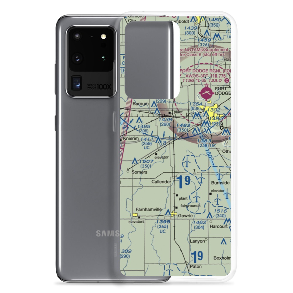 Nesler Field (IA94) VFR Sectional Samsung Case Samsung Galaxy S20 Ultra model shown