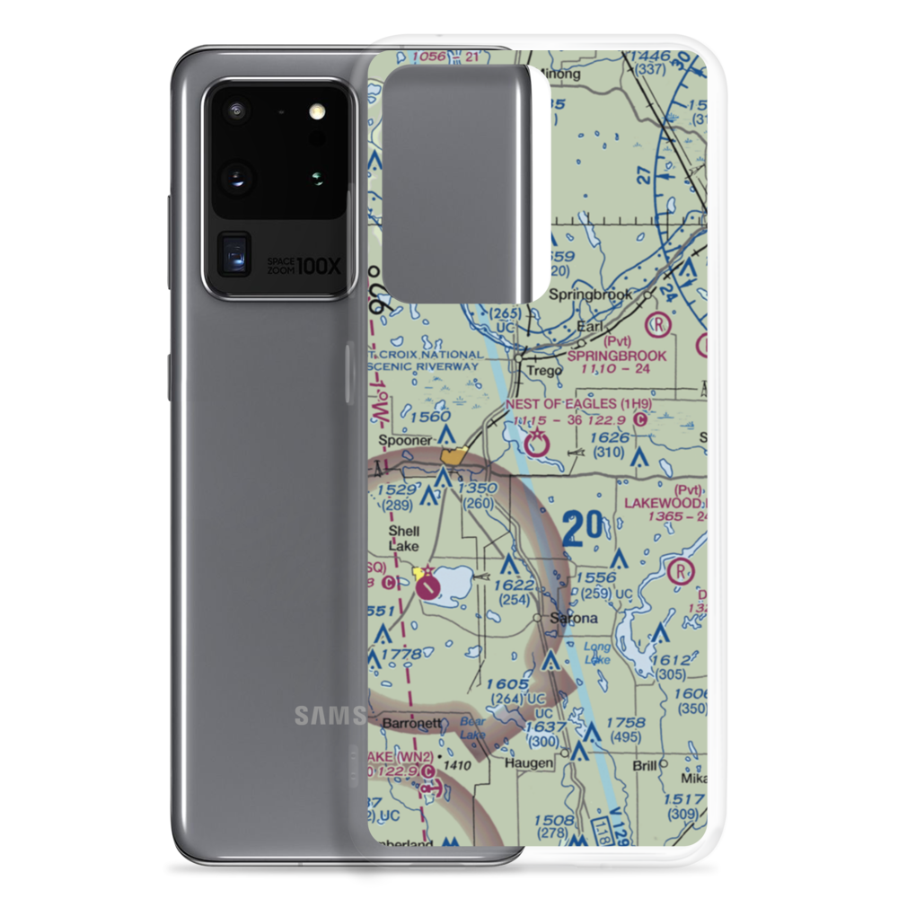 Nest of Eagles Airport (1H9) VFR Sectional Samsung Case Samsung Galaxy S20 Ultra model shown