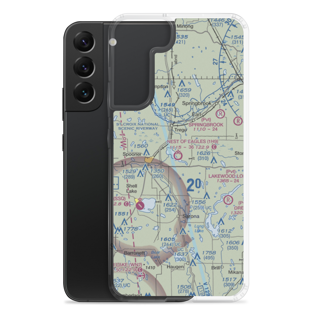 Nest of Eagles Airport (1H9) VFR Sectional Samsung Case Samsung Galaxy S22 Plus model shown