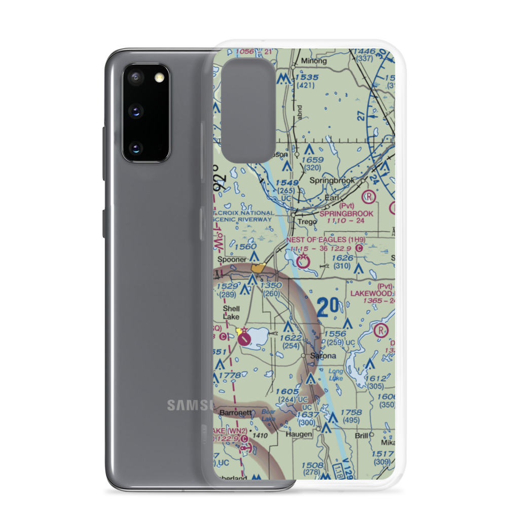 Nest of Eagles Airport (1H9) VFR Sectional Samsung Case Samsung Galaxy S20 model shown