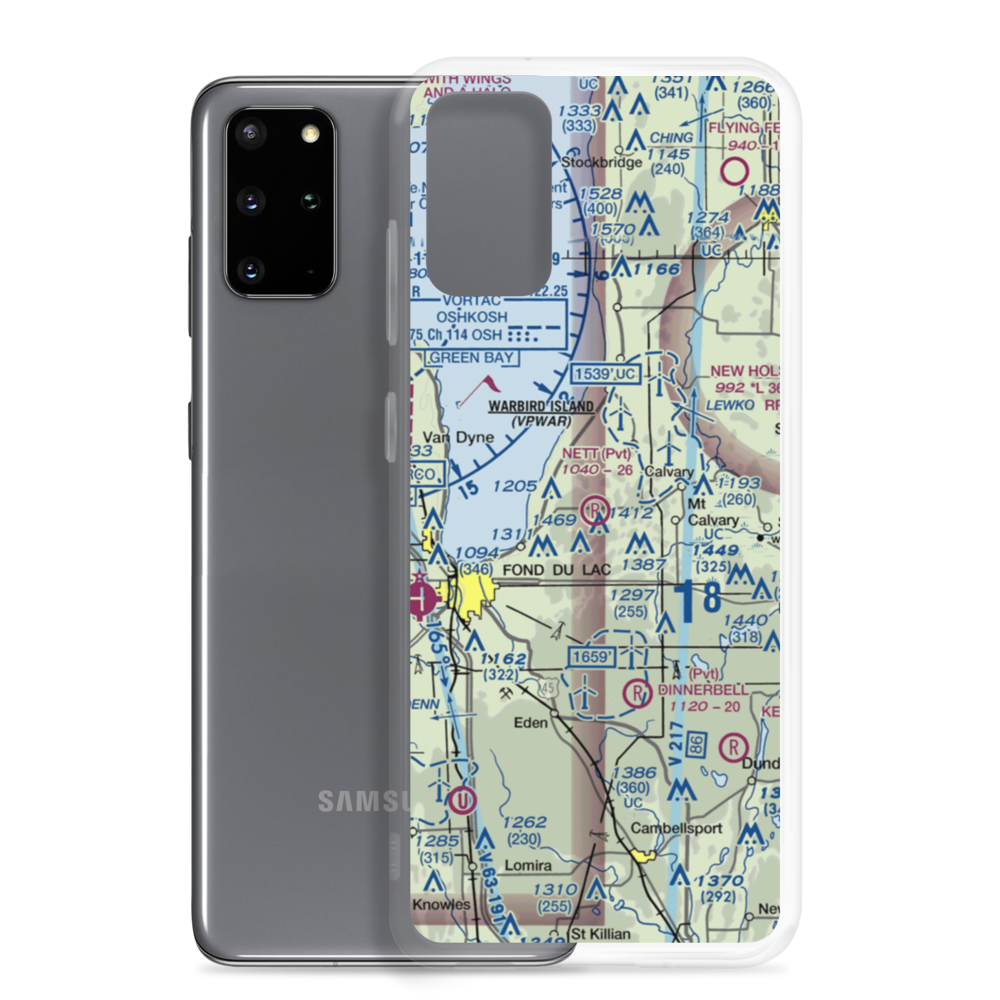 Nett Construction Airport (7WI9) VFR Sectional Samsung Case Samsung Galaxy S20 Plus model shown