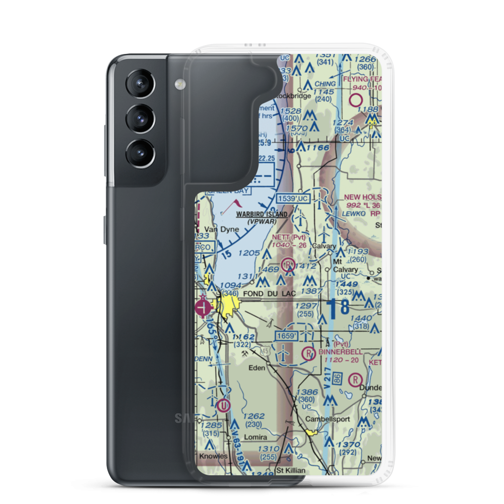 Nett Construction Airport (7WI9) VFR Sectional Samsung Case Samsung Galaxy S21 model shown