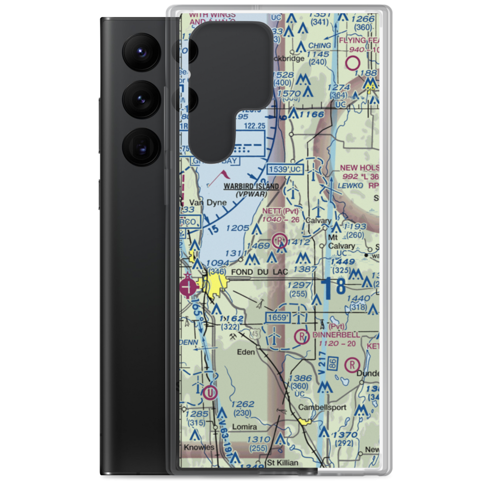 Nett Construction Airport (7WI9) VFR Sectional Samsung Case Samsung Galaxy S22 Ultra model shown