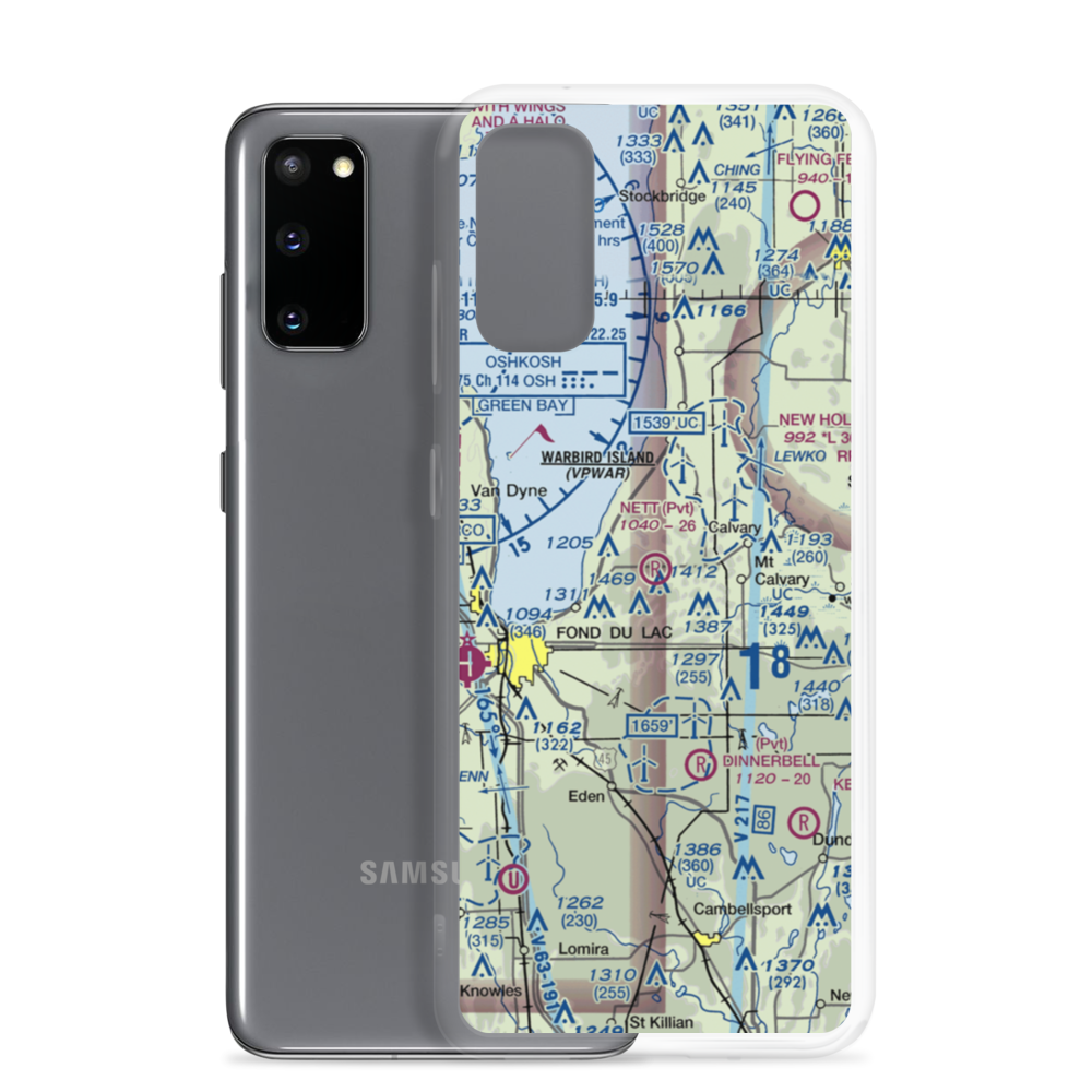 Nett Construction Airport (7WI9) VFR Sectional Samsung Case Samsung Galaxy S20 model shown