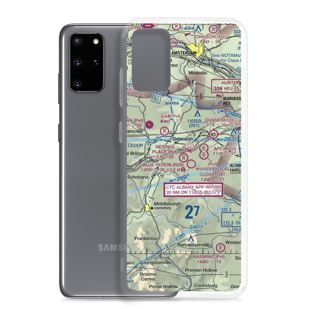 Nettie's Place Airport (NK83) VFR Sectional Samsung Case Samsung Galaxy S20 Plus model shown