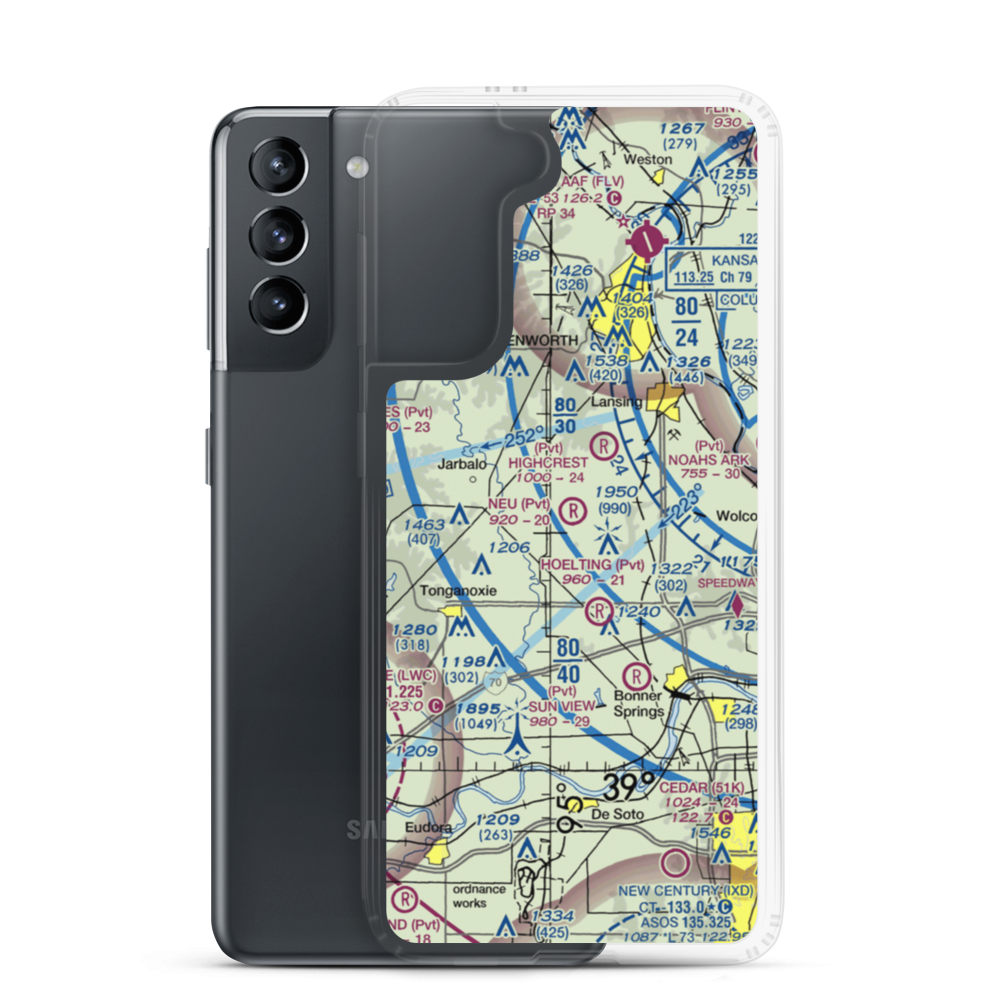 Neu Field (8KS1) VFR Sectional Samsung Case Samsung Galaxy S21 model shown