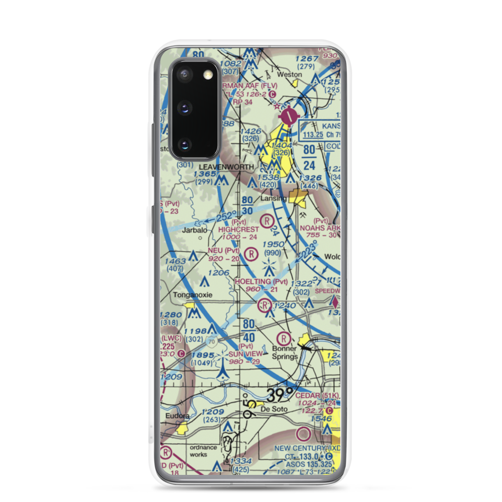 Neu Field (8KS1) VFR Sectional Samsung Case Samsung Galaxy S20 model shown