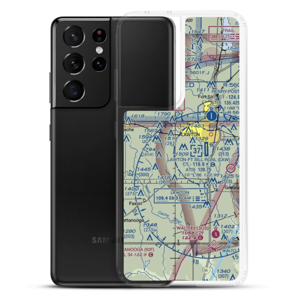 Neuwirth Airstrip (71OK) VFR Sectional Samsung Case Samsung Galaxy S21 Ultra model shown