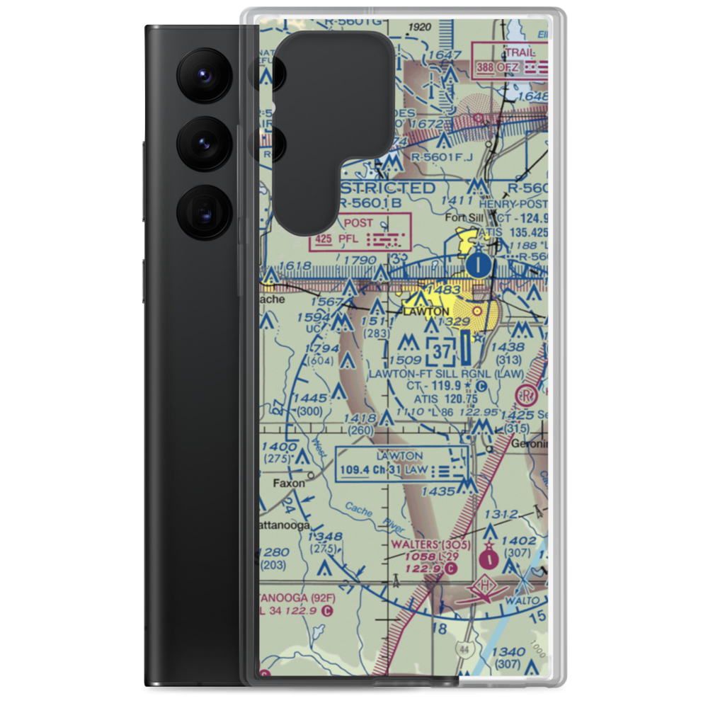 Neuwirth Airstrip (71OK) VFR Sectional Samsung Case Samsung Galaxy S22 Ultra model shown