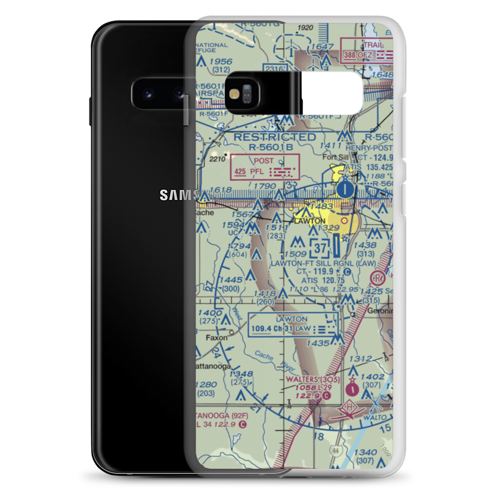 Neuwirth Airstrip (71OK) VFR Sectional Samsung Case Samsung Galaxy S10+ model shown