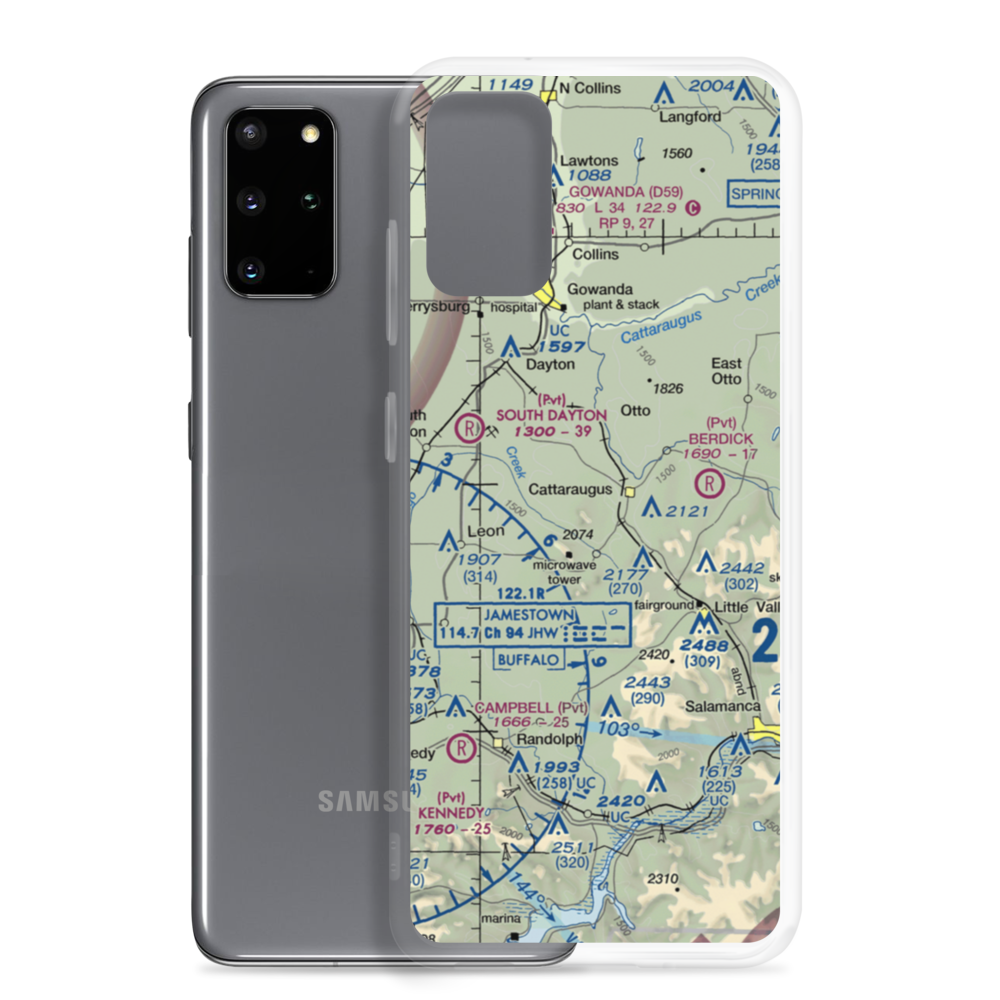 Neverland Airport (NY76) VFR Sectional Samsung Case Samsung Galaxy S20 Plus model shown